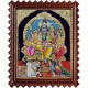 Shiva Darbar Family Paarvathi Ganesh Murugan Tanjore Painting