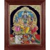Shiva Darbar Family Paarvathi Ganesh Murugan Tanjore Painting
