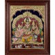 Shiva Parvati Ganesh Murugan Tanjore Painting