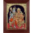 Shiva Parvati Ganesh Murugan Tanjore Painting