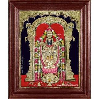 Tirupathi Balaji Lakshmi Big Size Tanjore Painting