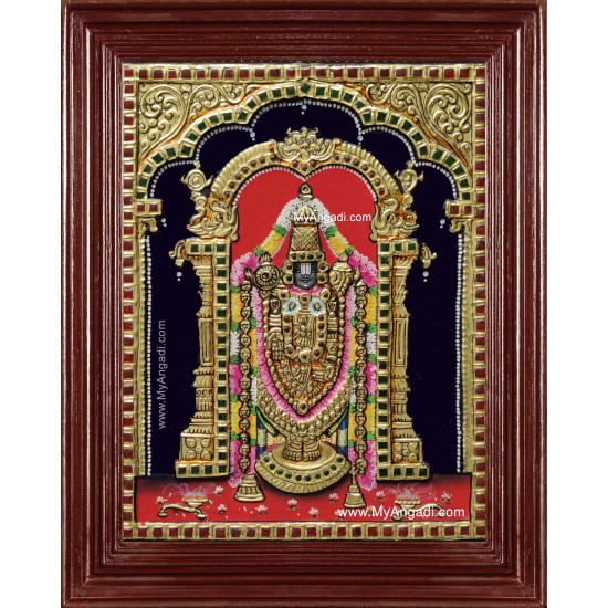 Tirupathi Perumal Balaji Tanjore Painting Classic