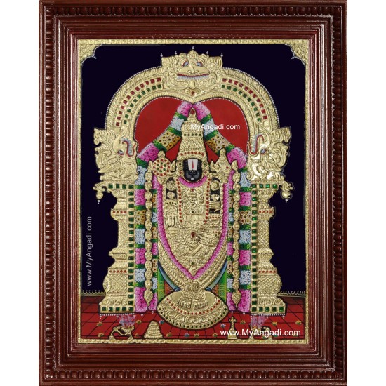 Tirupathi Perumal Balaji Tanjore Painting