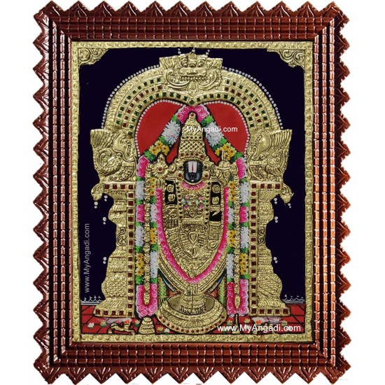 Tirumala Tirupathi Balaji Tanjore Painting