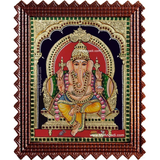 Ganesh Ji Tanjore Painting