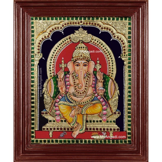 Ganesh Ji Tanjore Painting Ganesh Ji Tanjore Painting