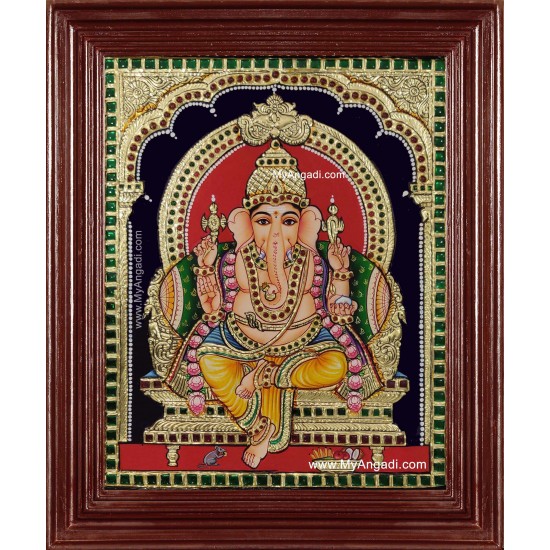 Ganesh Ji Tanjore Painting