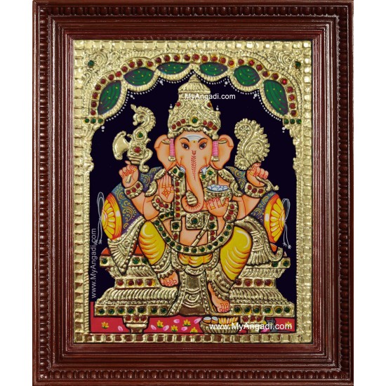 Lord Ganesha Tanjore Painting