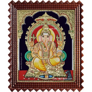 Sri Ganesha Tanjore Painting