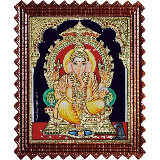 Sri Ganesha Tanjore Painting Sri Ganesha Tanjore Painting