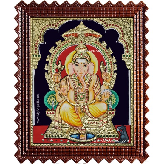 Sri Ganesha Tanjore Painting