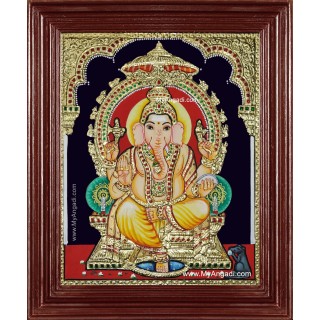 Sri Ganesha Tanjore Painting