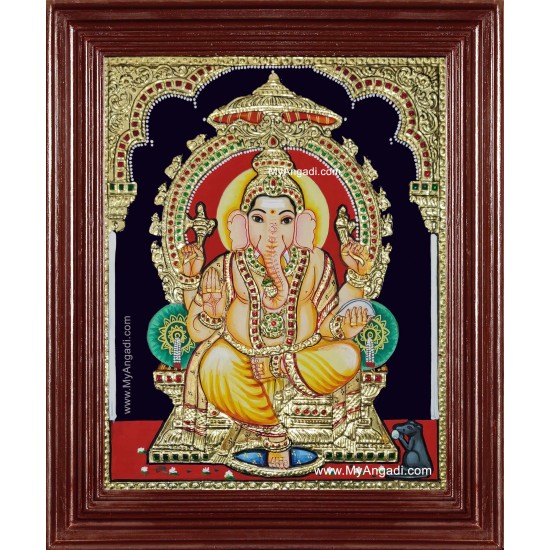 Sri Ganesha Tanjore Painting Sri Ganesha Tanjore Painting