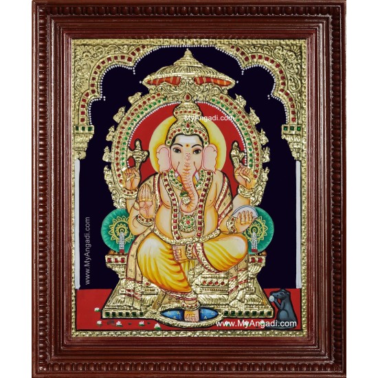 Sri Ganesha Tanjore Painting Sri Ganesha Tanjore Painting