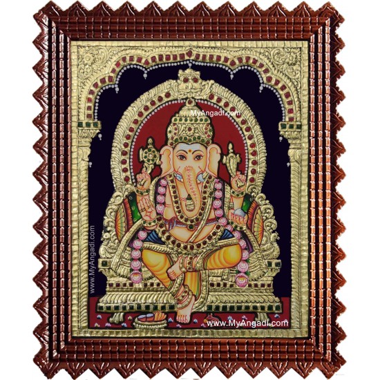 Vinayakar Tanjore Painting Vinayakar Tanjore Painting