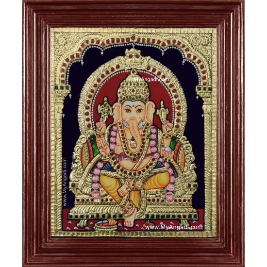 Vinayakar Tanjore Painting Vinayakar Tanjore Painting