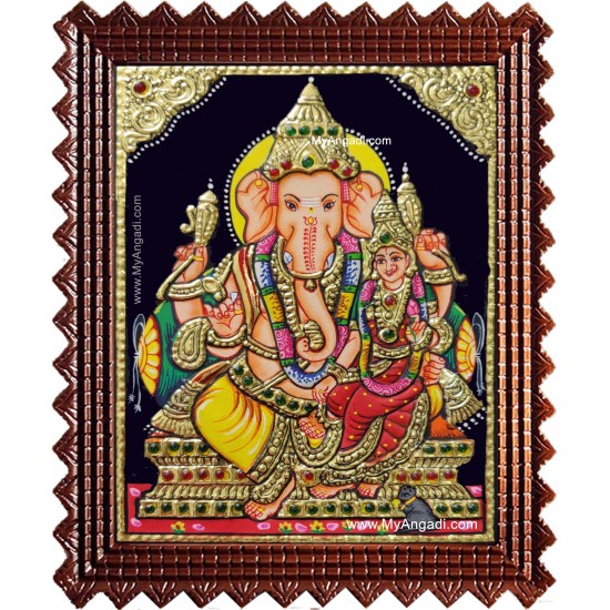 Vallabha Ganesha Tanjore Painting