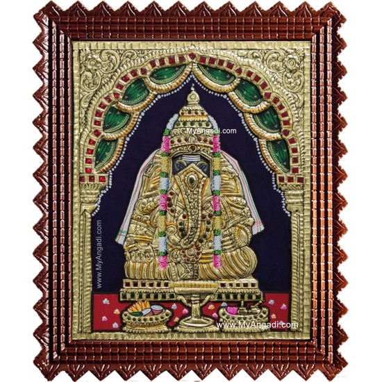 Pillayarpatti Karpaga Vinayakar Tanjore Painting