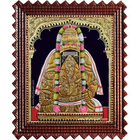 Pillayarpatti Karpaka Vinayakar Tanjore Painting