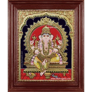 Shri Ganesh Ji Tanjore Painting