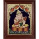 Music Ganesha Playing Veenai Tanjore Painting