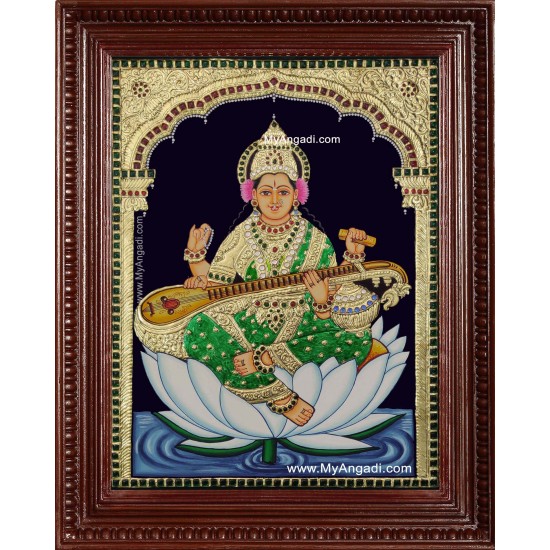 Saraswati Tanjore Painting