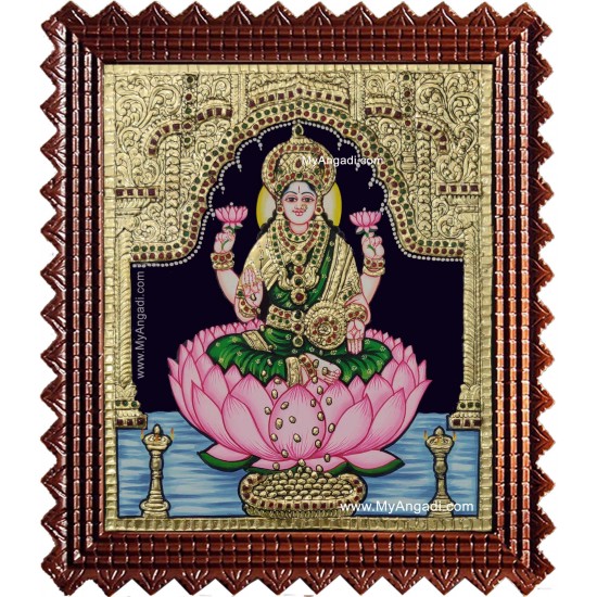 Dhana Lakshmi Tanjore Painting