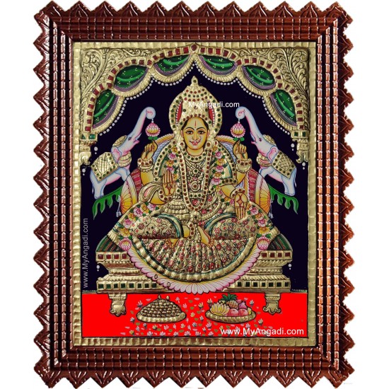 Gaja Laxmi Tanjore Painting