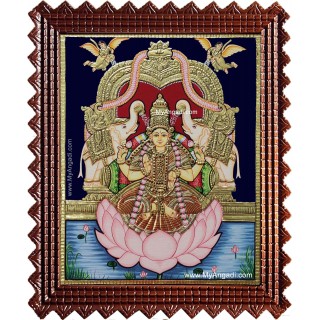 Gaja Lakshmi Tanjore Painting