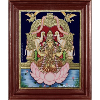 Gaja Lakshmi Tanjore Painting