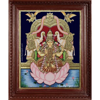 Gaja Lakshmi Tanjore Painting