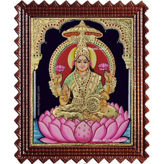 Maha Lakshmi Tanjore Painting Maha Lakshmi Tanjore Painting