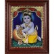 Butter Pot Krishna Tanjore Painting