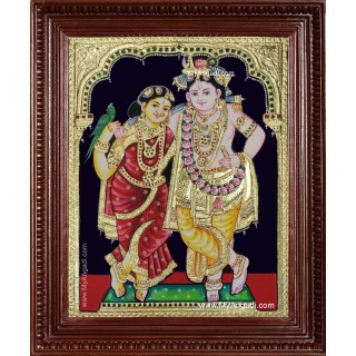 Radhe Krishna Tanjore Painting