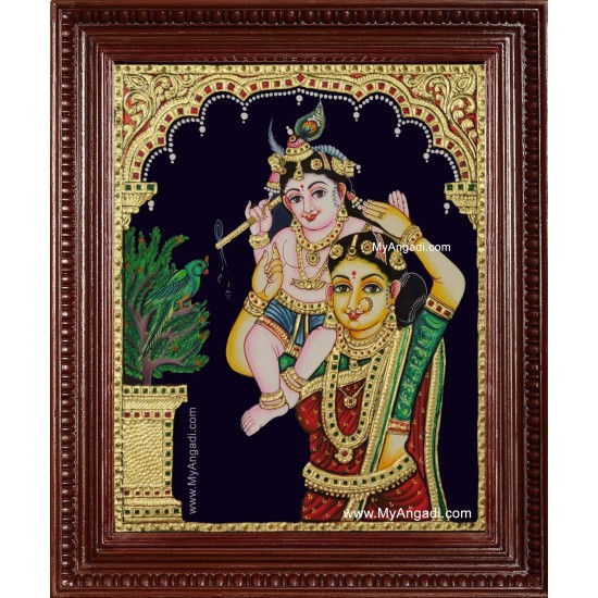 Yasodha Krishna Tanjore Painting