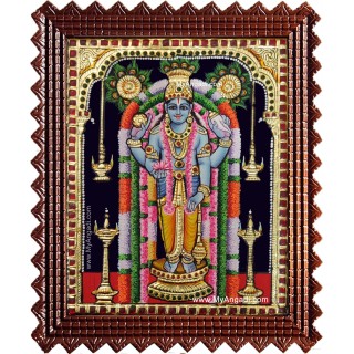 Guruvayur Sri Krishna Tanjore Painting