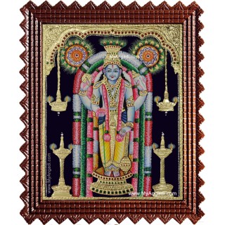 Guruvayur Krishna Tanjore Painting