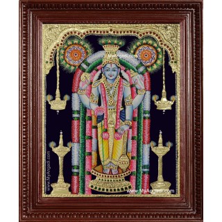 Guruvayur Krishna Tanjore Painting