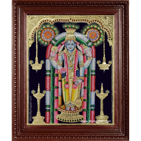 Guruvayur Krishna Tanjore Painting Guruvayur Krishna Tanjore Painting