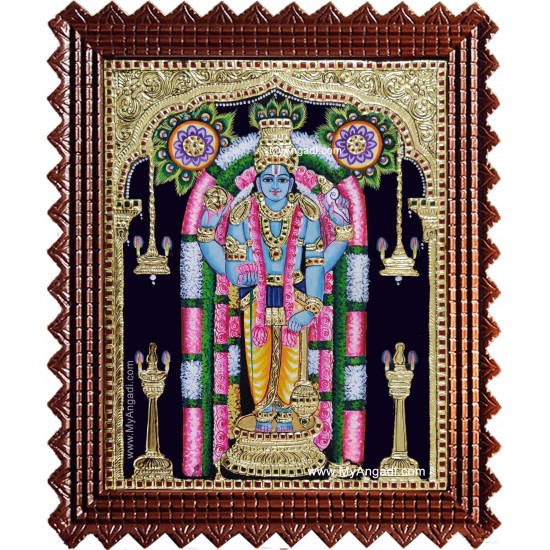 Guruvayoorappan Tanjore Painting