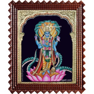 Vishnu Narayana Swami Tanjore Painting