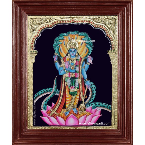 Vishnu Narayana Swami Tanjore Painting Vishnu Narayana Swami Tanjore Painting