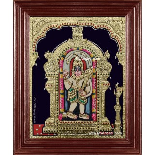 Ashtamsa Hanuman Tanjore Painting