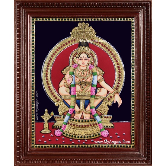 Shree Ayyappa Swamy Tanjore Painting Shree Ayyappa Swamy Tanjore Painting
