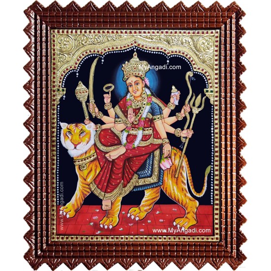 Shree Durga Devi Tanjore Painting