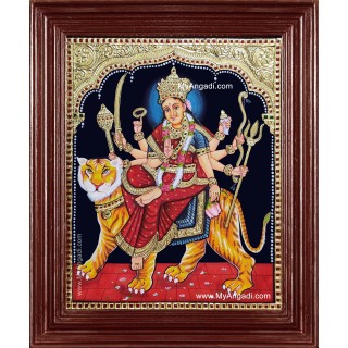 Shree Durga Devi Tanjore Painting