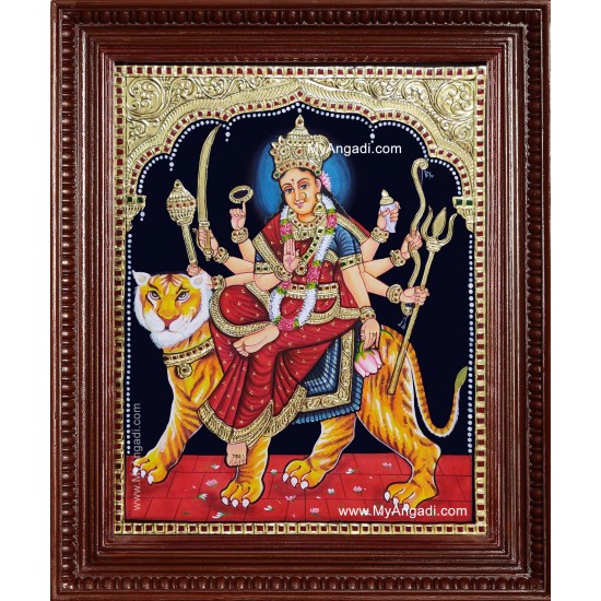 Shree Durga Devi Tanjore Painting