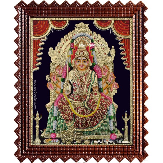 Samayapurathu Mariamman Tanjore Painting Samayapurathu Mariamman Tanjore Painting