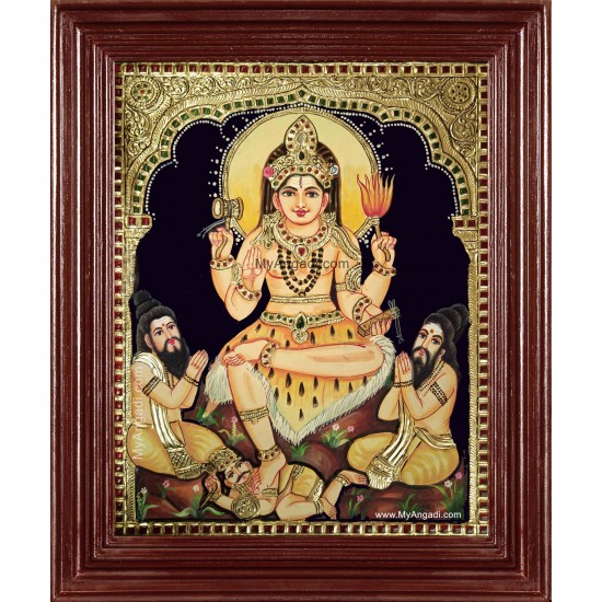 Dakshinamurthi Tanjore Painting Dakshinamurthi Tanjore Painting