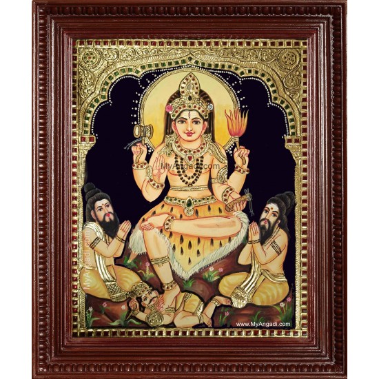 Dakshinamurthi Tanjore Painting Dakshinamurthi Tanjore Painting